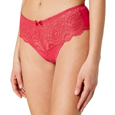 Image of Playtex Women&#039;s Flower Elegance Culotte MIDI Briefs, Framboise, 40