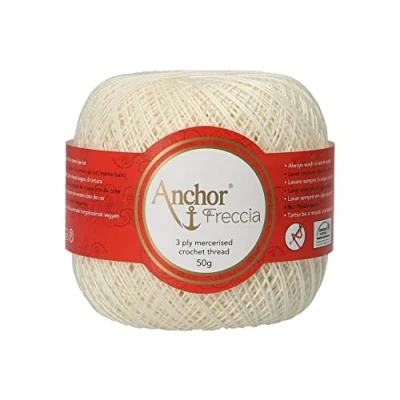 Image of Anchor Crochet Yarn, Cotton, White