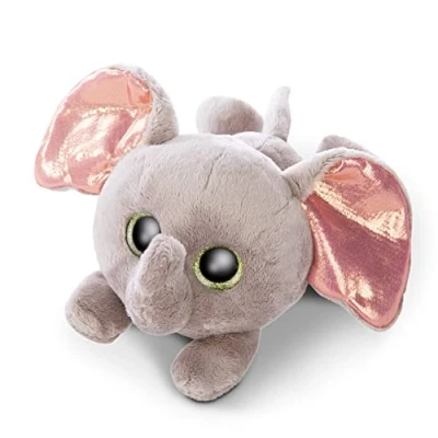 Image of Nici 46924 Original Glubschis Elephant Billi Balu 25cm Lying Down Stuffed Animal with Big, Glittery Eyes Fluffy Soft Cuddly Toy Lovers, 25 cm