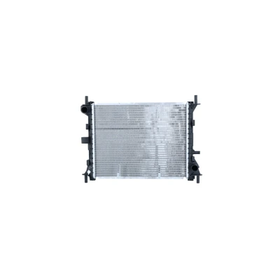 Image of 1061185, 1093713, 1132658, 1671968, 98AB8005JB Engine radiator NRF 509614 Aluminium 446mm 378mm 16mm with mounting parts Brazed cooling fins