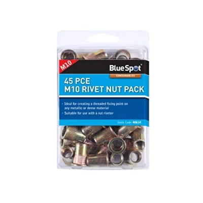 Image of Blue Spot Tools 45 Piece M10 Rivet Nut Pack