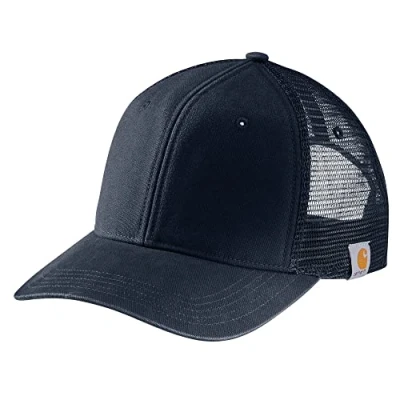 Image of Carhartt Mens Canvas Mesh Back Cap, Navy, One Size