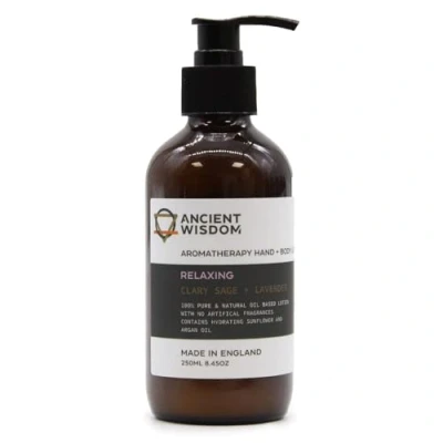 Image of Clary Sage &amp; Lavender Hand Body Lotion 250ml Ancient Wisdom