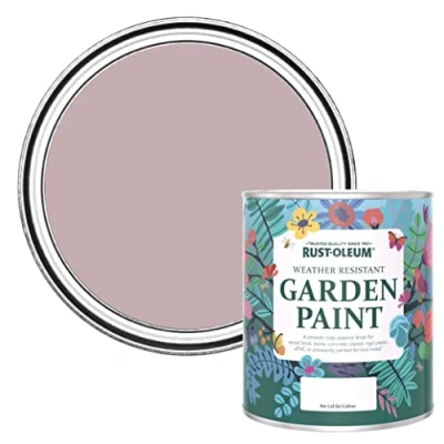 Image of Rust Oleum Pink Mould Resistant Garden Paint in Matt Finish Little Light 750ml