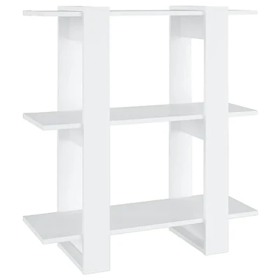 Image of vidaXL Book Cabinet/Room Divider Bookcase Storage File Cabinet Shelf Stand Room Partition Indoor Rack Home Organiser White