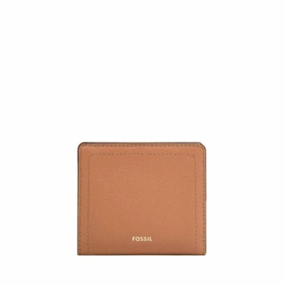 Image of Fossil Wallet for Women Logan, Leather/Polyurethane Trim Bifold brown 10.2 cm L x 2.5 W 8.9 H SL7829200
