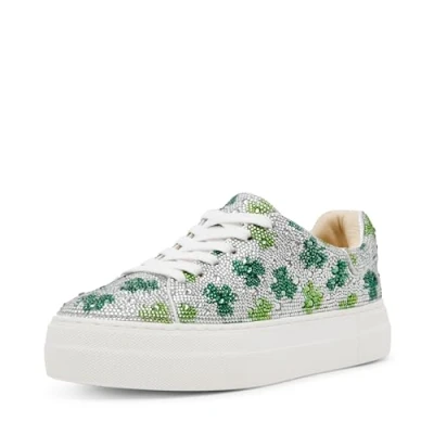Image of Betsey Johnson Women&#039;s Sidny Sneaker, Clover, 4 UK