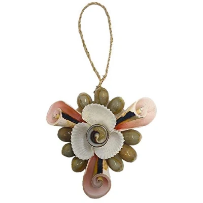 Image of VIE Naturals Handmade SeaShell Hanging Ornament Design 09, 12cm