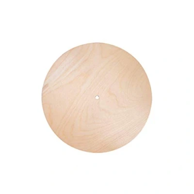 Image of Rayher Round DIY Clock Face to Decorate, Wood Board for with a Diameter of 25cm, Pre Drilled Hole, natural wood, 69239505