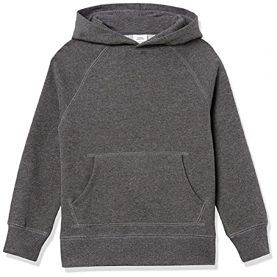Image of Amazon Essentials Boys&#039; Fleece Sweater Hoodie Sweatshirts, Charcoal, 10 Years