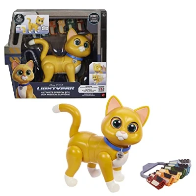 Image of ​Disney and Pixar Lightyear Sox Interactive Talking Sound &amp; Motion Cat, Movie Accurate Robot Companion Character Youth Electronics Toy, 4 Years Up​