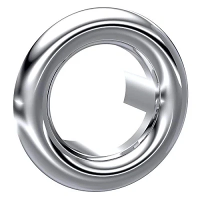 Image of Nuie OVFL01 Accessory Modern Bathroom Overflow Cover, Chrome