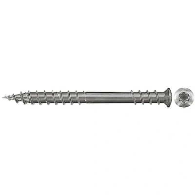 Image of fischer PowerFast Decking Screws 5.5 x 70 Countersunk Head Stainless Steel A2 Inner Star Torx Drive for Screwing to Wooden Substructures (Pack of 200)
