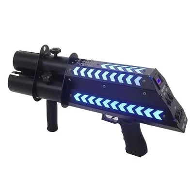 Image of MFYDPP 3 Shot Confetti Cannon Machine,Confetti Launcher,Rechargeable(Color:with LED light)