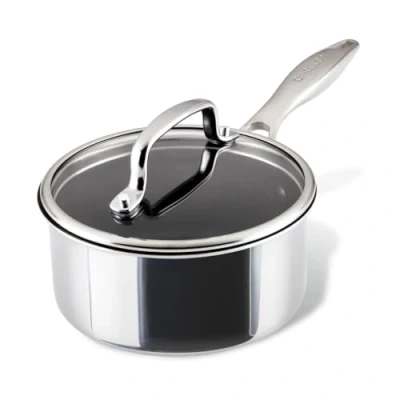 Image of ScratchDefense Multi Layer Stainless Steel Extreme Non Stick Induction Saucepans 2 Sizes
