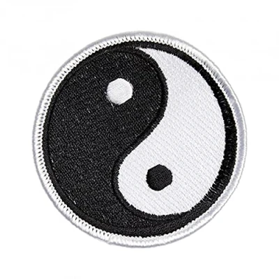 Image of Martial Arts Embroidered Patches Badges Yin Yang Patch