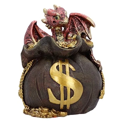 Image of Nemesis Now Jackpot Money Box 12.2cm, Resin, Box, Dragon Fantasy Giftware, Cast in the Finest Hand Painted