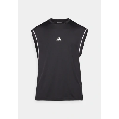 Image of adidas Performance Basketball Allworld Sleeveless Sports Tshirt, Men&#039;s, Size: XL, Black