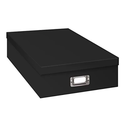 Image of Pioneer Photo Albums OB 12BLK Jumbo Scrapbook Storage Box, Black, 14.75 Inch x 13 3.75
