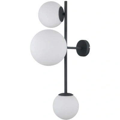 Image of Italux Lighting Vailante Modern 3 Light Wall Lamp, E27+E14 ITLWL 31221 3A SBL