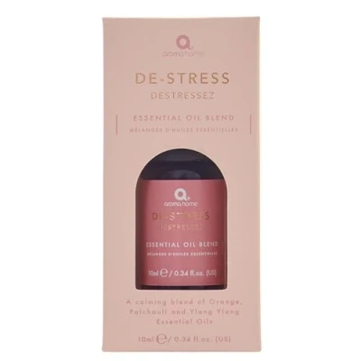 Image of Aroma Home De Stress Essential Oil Blend Orange, Patchouli &amp; Ylang 10ml
