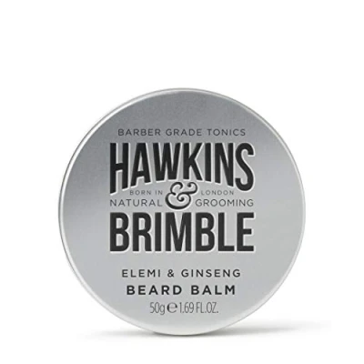 Image of Hawkins &amp; Brimble Beard Balm 50g Smooth Soft Manageable Growth Support with Acclaimed Signature Scent