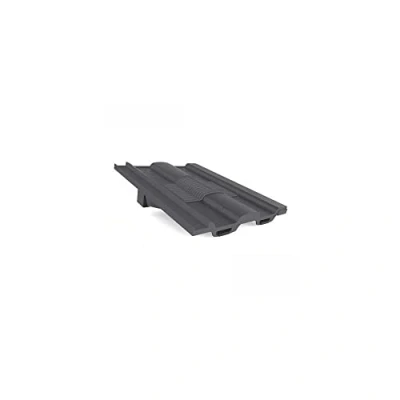 Image of Slate Grey Marley Ludlow Major Redland Renown Castellated Roof In Line Tile Vent Ventilator &amp; Flexi Pipe Adaptor