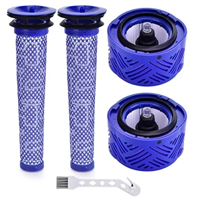 Image of Leadaybetter V6 Absolute Cordless Stick Vacuum Filter for Dyson Series, 2 Pack Post HEPA Filters and Pre Replacement Part 966741 01&amp;965661 01…