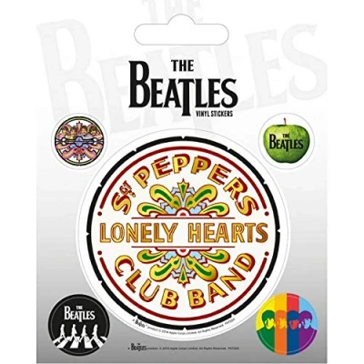 Image of Pyramid International The Beatles (Sgt. Pepper) Vinyl Stickers, Paper, Multi Colour, 10 x 12.5 1.3 cm