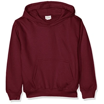 Image of AWDis Boy&#039;s Kids Hoodie, Red (Burgundy), Large
