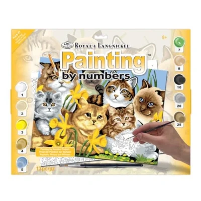 Image of Royal &amp; Langnickel PJL6 Cats Montage Painting by Numbers Kit
