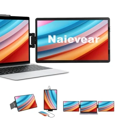 Image of Naievear Portable Monitor,14.1inch FHD 1920 x 1080 External Monitor Second Screen for Laptop PC Smartphone