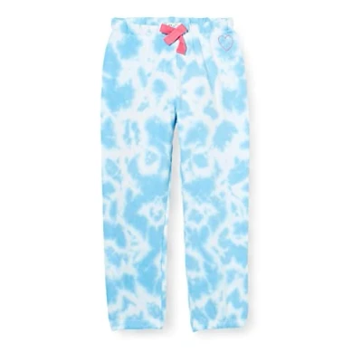 Image of Hatley Girl&#039;s Relaxed Fit Joggers Sweatpants, Blue Sky Tie Dye, 8 Years