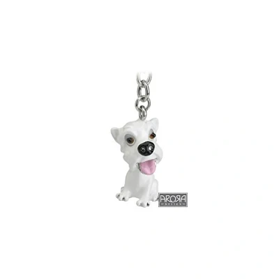 Image of Arora Little Paws Key Ring Westie, Multicolour, One Size
