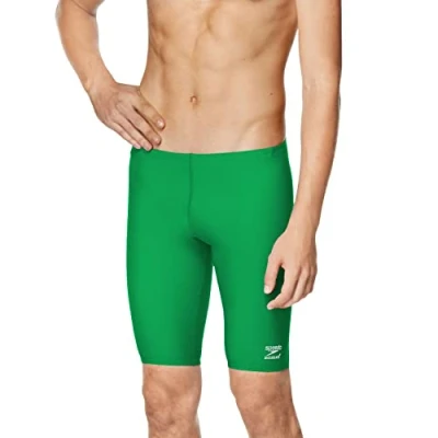 Image of Speedo Mens Swimsuit Jammer Endurance+ Solid USA Adult, Team Bright Green, 34