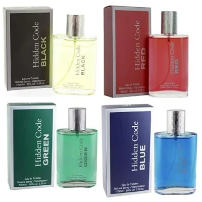 Image of Modaleo Men’s aftershave Eau De Toilette Spray for him Men Perfume 100ml EDP (4 pack hidden coda)