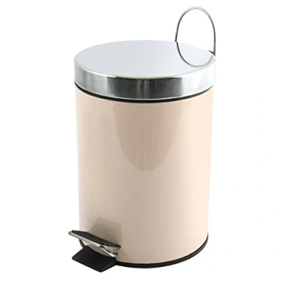 Image of MSV Pedal bin 3 L in beige, Metal, Litre