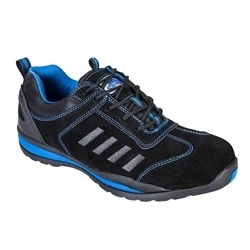 Image of Portwest Steelite Lusum Safety Trainer S1P HRO, Size: 47, Colour: Blue, FW34BLU47