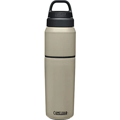 Image of Camelbak Multibev Stainless Steel Vacuum Insulated Drinks Bottle Dune/Dune 22oz/16oz 650ml/450ml