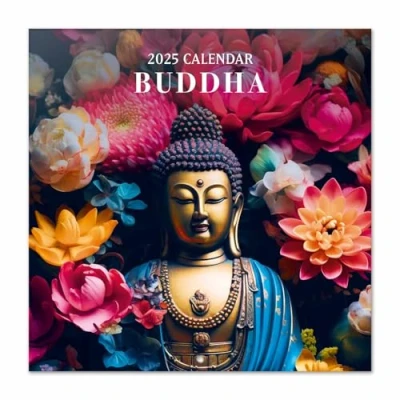 Image of Grupo Erik Wall Calendar 2025 Buddha 12&quot; x Square 2025, Planner Family Zen