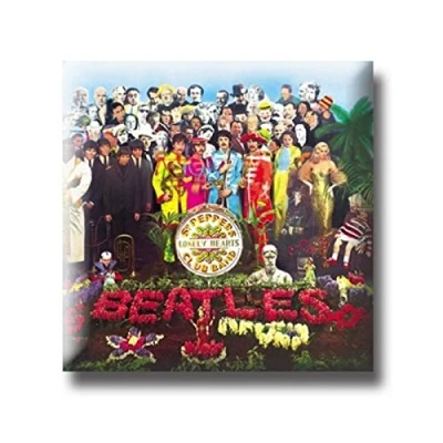 Image of The Beatles Sgt Pepper Album Official Metal Pin badge One Size