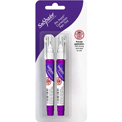 Image of Snopake PinPoint Correction Pen 7 ml [Pack of 2] Ref: 15835