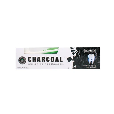 Image of Beauty Formulas Freshbreath Charcoal Toothpaste/Tooth Brush 100ml (Pack of 12) TOBEA152