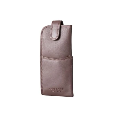 Image of Real leather Glasses Case in Brown genuine spectacle pouch ladies mens