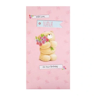 Image of Hallmark Birthday Card for Nana Cute Forever Friends Bear Design