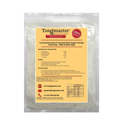 Image of Caramelised Onion &amp; Cracked Black Pepper Burger Seasoning 250g (makes 10kg)