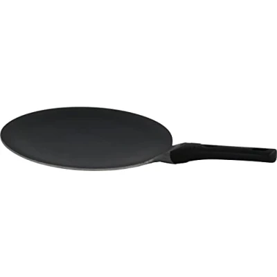Image of Sterling Ventures Diecast Aluminium Non Stick Tawa Flat Crepe Pan (Black) (3102)
