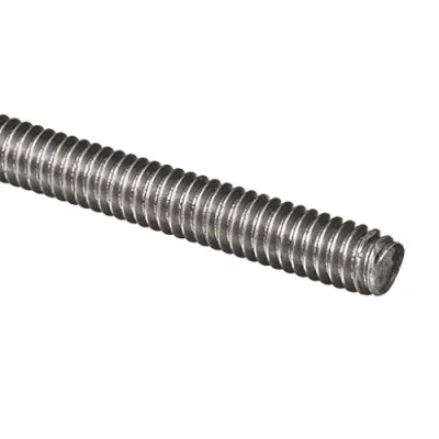 Image of Hyfive 1x M24 Threaded Bar/Rod in A2 Stainless Steel 100mm, Thread Pitch 3.00mm