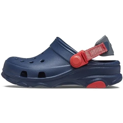 Image of Crocs Unisex Kids Classic All terrain T Clog, Navy, 4 UK