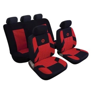 Image of Cosmos Full Set Car Seat Covers with Separate Headrest Enhances Vehicle Interior Easy Installation, Red Colour, 14406 Precision